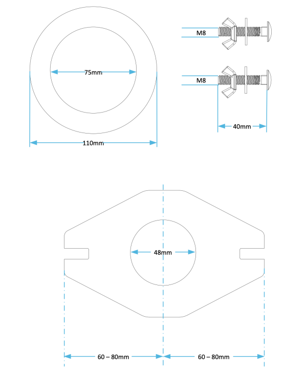 SV91367 Ideal Standard Close Couple Kit REPLACEMENT 1.5" WC Toilet -Large Washer - Image 4