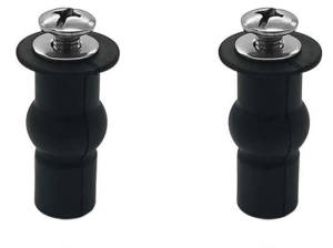 TOP FIX TOILET HINGE BOLTS - FOR BLIND FIXING OF BACK TO WALL TOILET SEATS