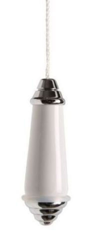 Traditional Ceramic Chrome Decorative Bathroom Light Pull  VC12