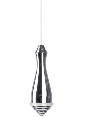 Luxury Designer Chrome Bathroom Light Pull With 1 Metre Cord And Rubber Bumper