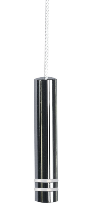 Luxury Designer Chrome Deco Bathroom Light Pull With 1 Metre Cord And Twin Rubber Bumpers