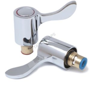 Basin Lever Tap Replacement Heads Handle Conversion Kit - HC Pair 1-4 Turn TCK3