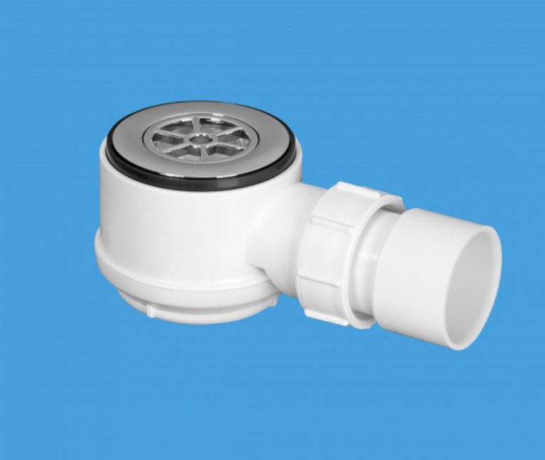 McAlpine STW465 Slim Shallow Shower Trap For Trays With 50mm Waste