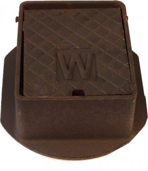 THOMAS DUDLEY CAST IRON STOP COCK STOPCOCK BOX WATER METER INSPECTION COVER 6" X 5"