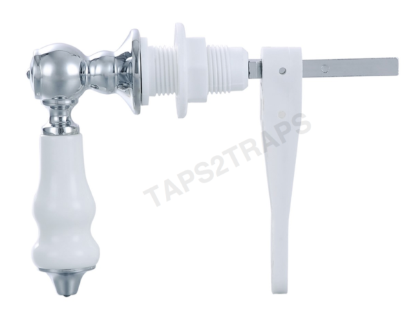 Ceramic Victorian White Toilet Cistern Lever Flush Handle Traditional C/P   VC10