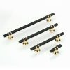 Black & Gold Kitchen Cabinet Cupboard Door Drawer Bar Handle 50mm