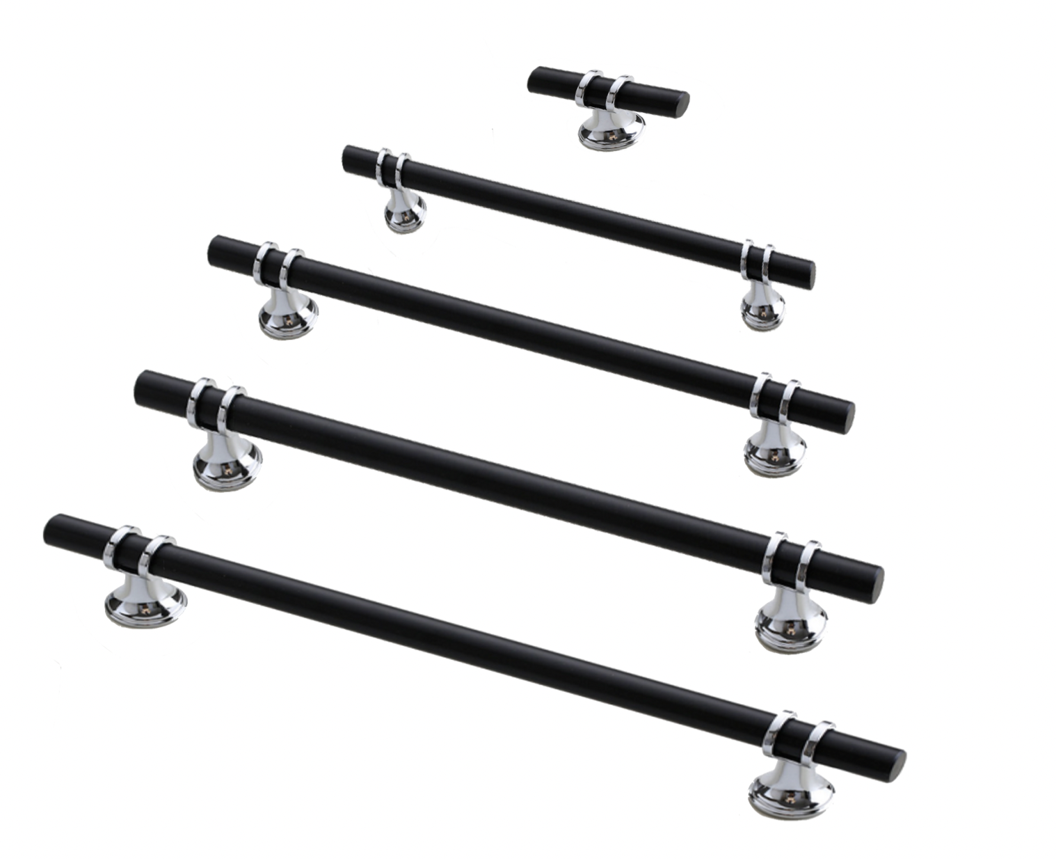Black kitchen door handles deals