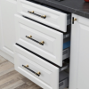 Black & Gold Kitchen Cabinet Cupboard Door Drawer Bar Handle 50mm - Image 4