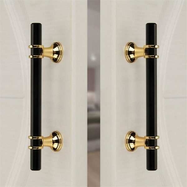 Black & Gold Kitchen Cabinet Cupboard Door Drawer Bar Handle 320mm - Image 3