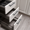 Black & Chrome Kitchen Cabinet Cupboard Door Drawer Bar Handle 192mm - Image 2