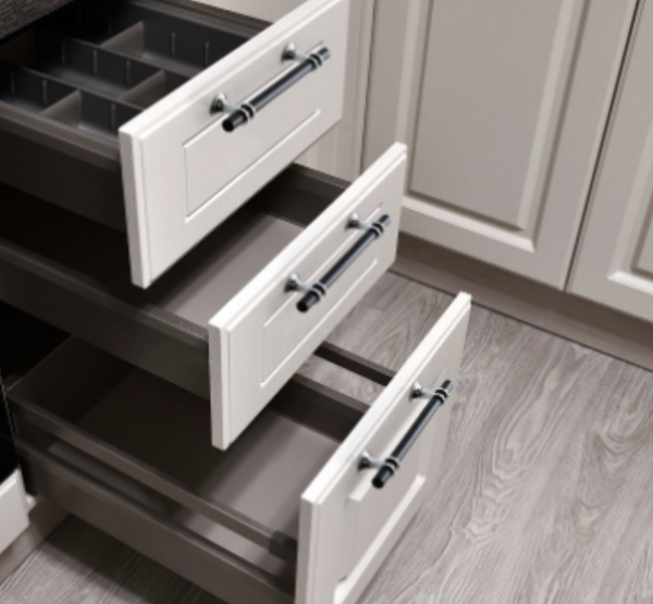 Black & Chrome Kitchen Cabinet Cupboard Door Drawer Bar Handle 96mm - Image 2