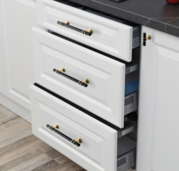 Black & Gold Kitchen Cabinet Cupboard Door Drawer Bar Handle 320mm - Image 4