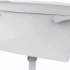 Taps2Traps® High Quality Exposed Wall Mounted Lever Toilet Low Level Flushing Cistern - Side Entry - Image 2
