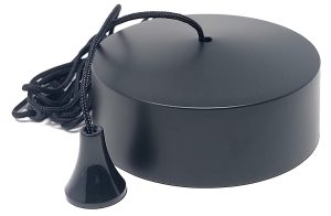 Matt Black Bathroom ceiling light pull cord switch 2 way 6A Black cord & toggle