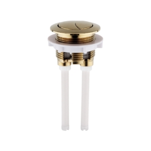 Taps2Traps® Brushed Brass Universal Toilet Dual Flush Button Fit 38mm Cistern Hole
