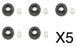 5 X Seal & Clip Diaphragm Washer Fits Armitage Shanks Ideal Standard Dual Flush Valves
