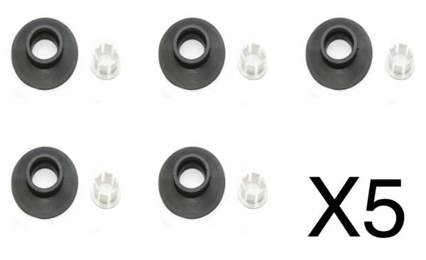 5 X Seal & Clip Diaphragm Washer Fits Armitage Shanks Ideal Standard Dual Flush Valves