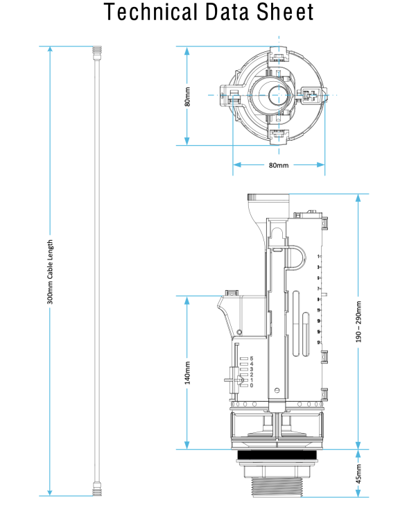 Handsfree Dual Flush Valve Kit, Clean & Hygienic cisterns Wave hand to Flush - Image 4