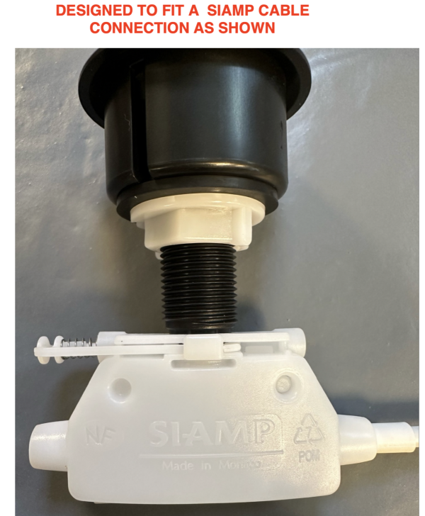 Matt Black SIAMP Optima 50 Replacement Dual Flush Toilet Cistern Push Button - Image 6