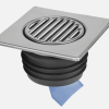 Wet Room Wet Floor Shower Gully Trap and Waste Waterless 110mm - FGT150-SV-110