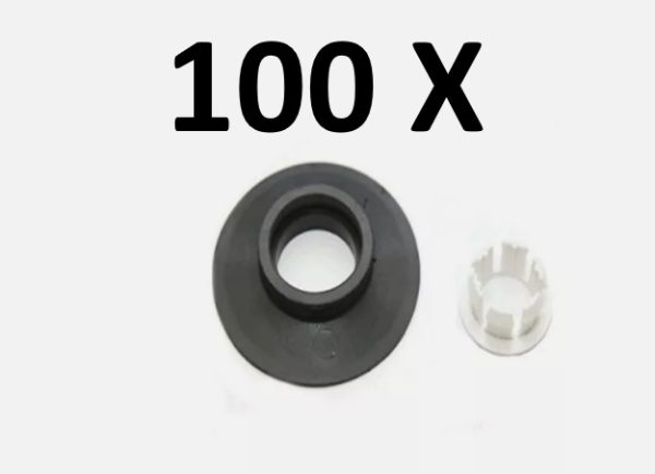 100 X SEAL & CLIP  DIAPHRAGM WASHER FITS ARMITAGE SHANKS IDEAL STANDARD DUAL FLUSH VALVES