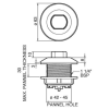 GROHE Air Button 38488000 Adagio – Chrome Finish - Image 2