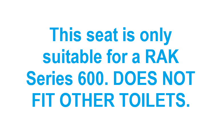 Replacement Toilet Seat for RAK Series 600 – Soft Close, Quick Release, D-shape (White) - Image 7