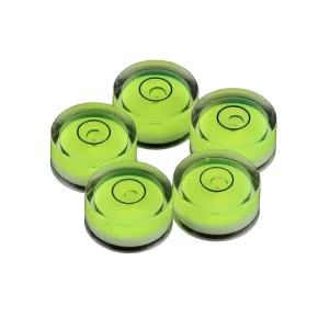 Pack of 5 Mini Round Bullseye Spirit Level Bubbles (12mm)