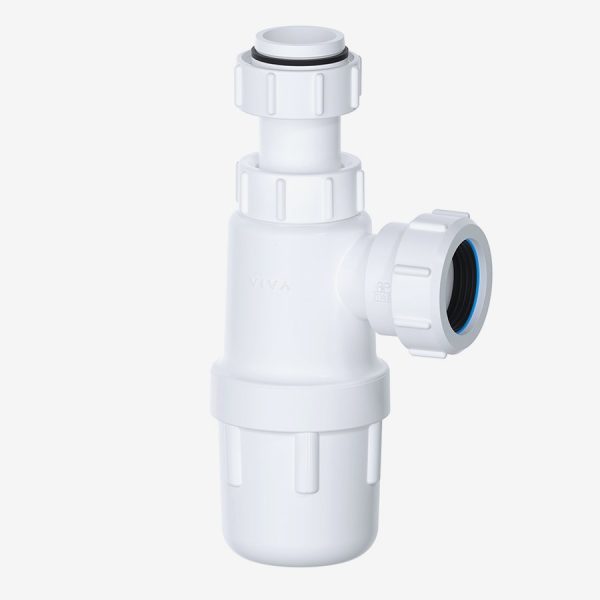1¼" 32mm Telescopic Bottle Trap - Adjustable Height, Removable Bowl, Universal Outlet​