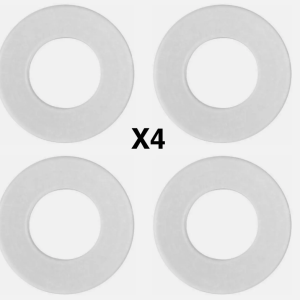 4 x Clear Silicone Rubber Flush Valve seal Washer Fits Geberit Twico Valves