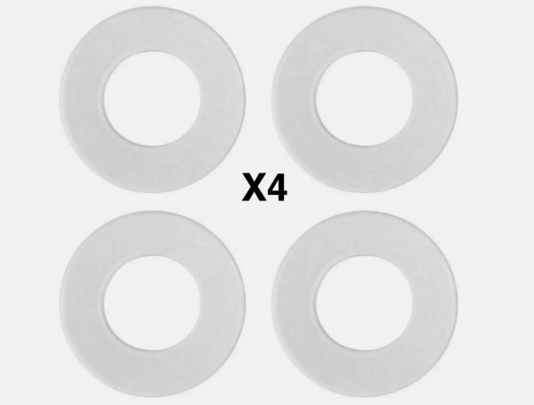 4 x Clear Silicone Rubber Flush Valve seal Washer Fits Geberit Twico Valves