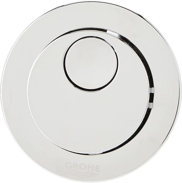 GROHE Round Dual Flush Push Button Actuation 50mm Chrome 39056000 - Image 2