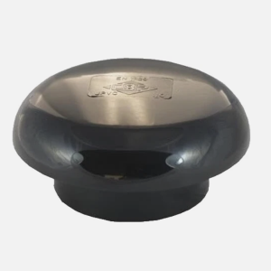 110mm 4″ Solvent Soil Pipe Mushroom Vent Cowl – Black UPVC