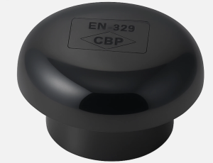 110mm 4" Solvent Soil Pipe Mushroom Vent Cowl - Black UPVC