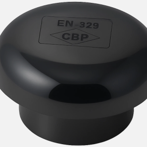 110mm 4″ Solvent Soil Pipe Mushroom Vent Cowl – Black UPVC