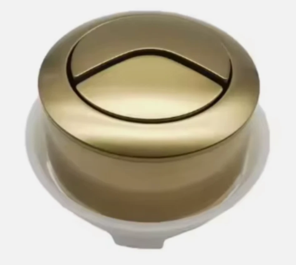 Brushed Brass SIAMP Optima 50 Replacement Dual Flush Toilet Cistern Push Button - Image 4