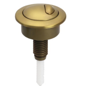 Brushed Brass Dual Flush Toilet Push Button Fits Siamp Optima 49 Twyford Vitra
