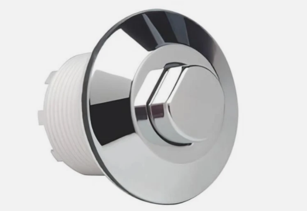 Replacement Chrome Toilet Flush Button & Spare Black Rubber Bellow Set Fits Grohe Adagio Cisterns 38488/113219 - Image 3