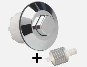 Toilet Flush Air Push Button 38488000 + Clear Air Bellow for Grohe Adagio Cistern - 43506000