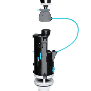 Dual Flush Valve – Universal Cistern Replacement Kit, Fits 1.5″ & 2″ Outlets, Adjustable Flush, WRAS Approved, 300mm Cable, Fits 40/50/60mm Holes