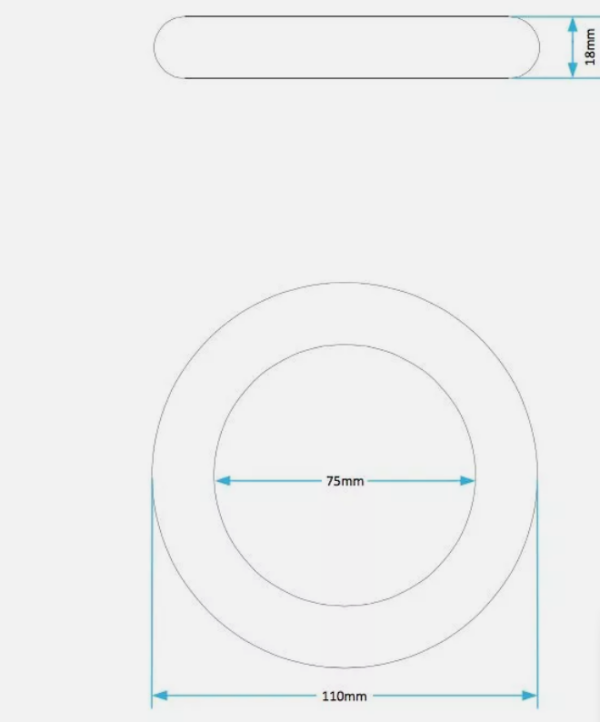 CLOSE COUPLED RUBBER WASHER SEAL FITS ARMITAGE SHANKS IDEAL STANDARD STUDIO - Image 2
