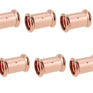 10 Pack of 15mm Press Fit Straight Couplers M-Profile WRAS Approved