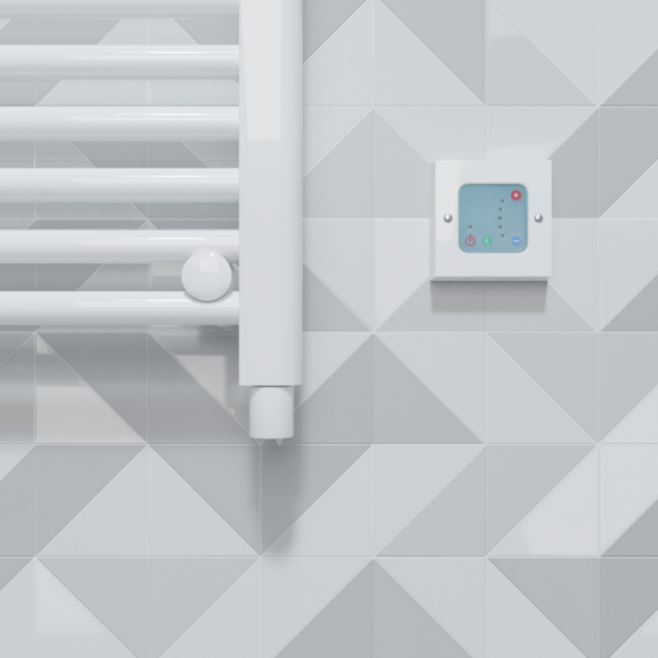 Thermostatic Heating Element Wall Controller For Towel Rails/Radiators – White - Image 3
