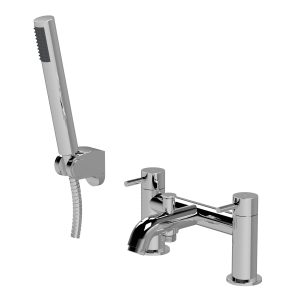Elvara Bath Shower Mixer With Handset – Chrome PSTB304