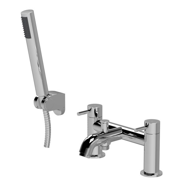 Elvara Bath Shower Mixer With Handset - Chrome PSTB304
