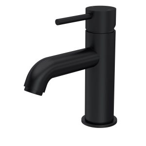Elvara Mono Basin Mixer Tap Single Lever With Clicker Waste – Matt Black PSTB405