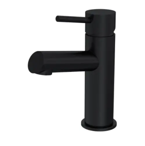 Velora Mono Basin Mixer Tap Single Lever With Clicker Waste - Matt Black PSTE405