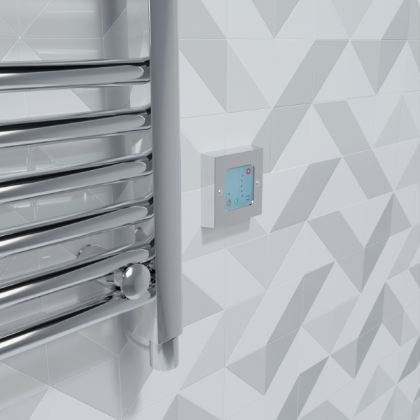 Thermostatic Heating Element Wall Controller For Towel Rails/Radiators – Chrome - Image 4
